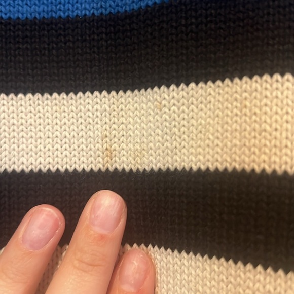 Vintage 80s Retro Geometric Print Cotton Oversized Crewneck Sweater - Picture 4 of 8